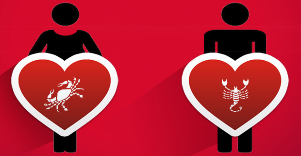 Любовная совместимость мужчины Скорпиона и женщины Рака